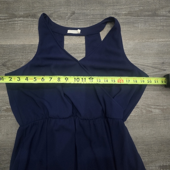 Lush Navy blue sleeveless mini dress size XL - Picture 6 of 8